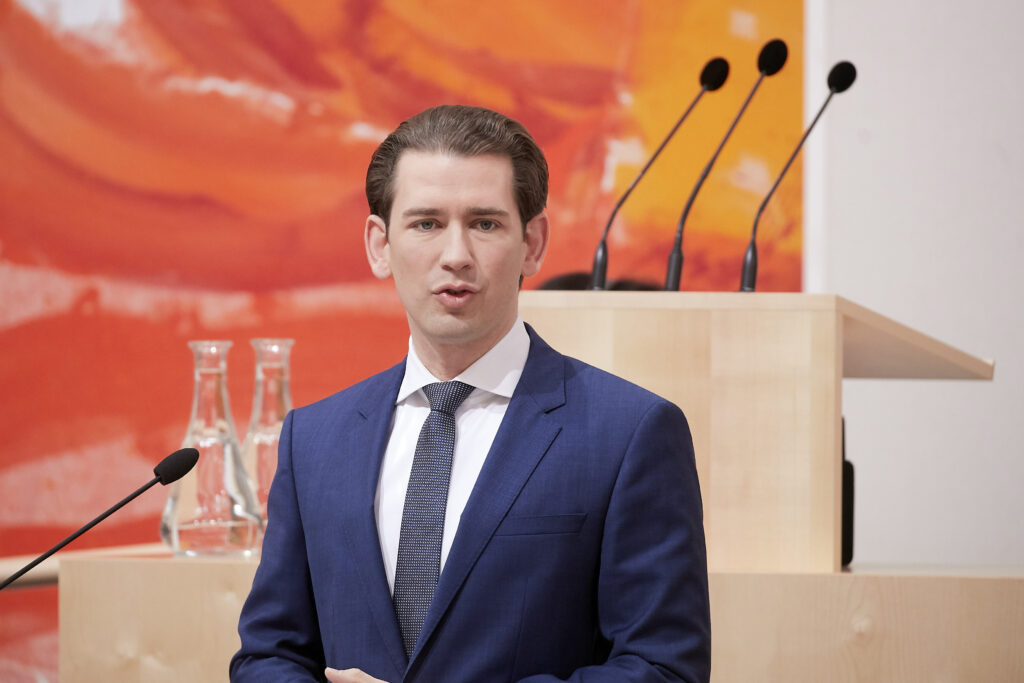 Sebastian Kurz im Parlament; Foto: Parlamentsdirektion / Thomas Topf Sebastian Kurz im Parlament; Foto: Parlamentsdirektion / Thomas Topf