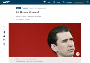 Kritik am Ausschuss auf Welt.de;Screenshot: www.welt.de