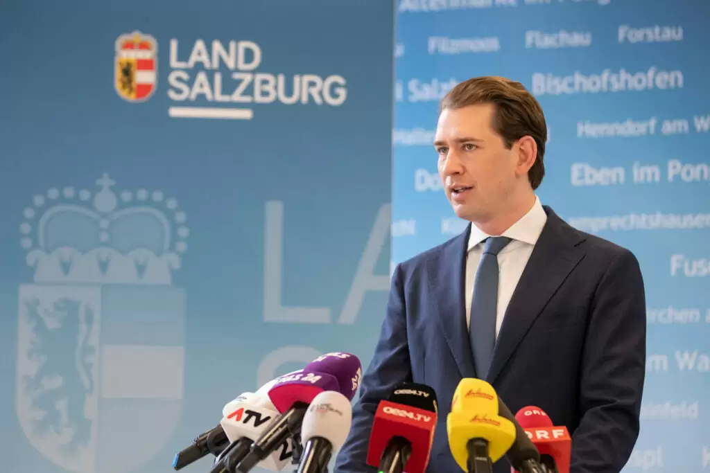 Bundeskanzler Sebastian Kurz in Salzburg/Foto: Arno Melicharek