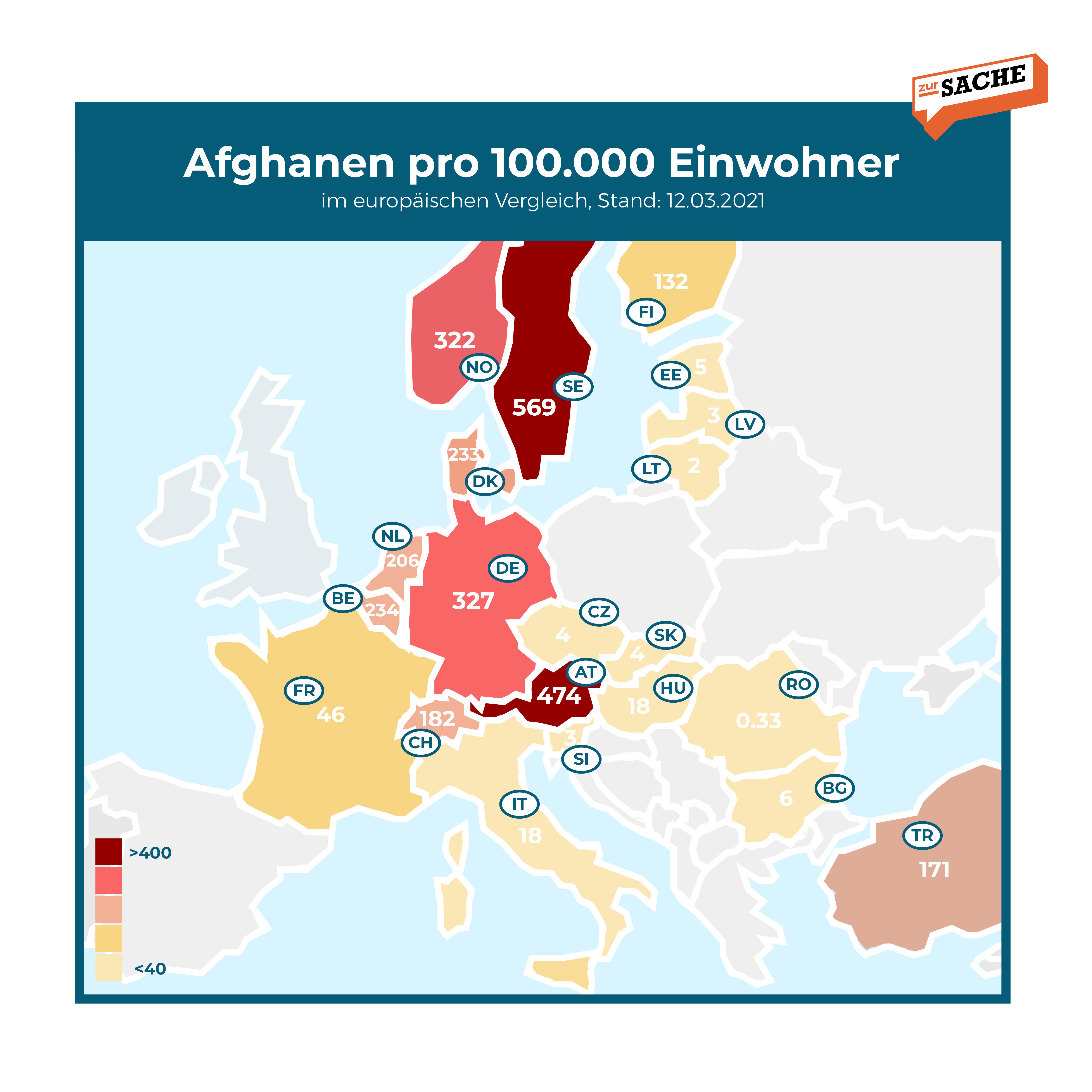 Afghanen pro 100.000 Einwohner - Grafik: Zur-Sache/Daten: BMI