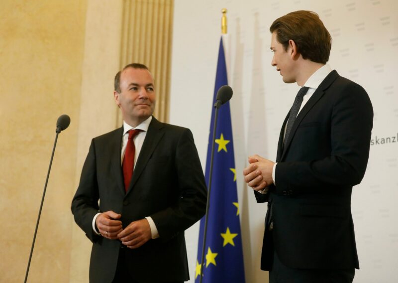 Manfred Weber und Sebastian Kurz. Foto: BKA/ Dragan Tatic Manfred Weber und Sebastian Kurz. Foto: BKA/ Dragan Tatic