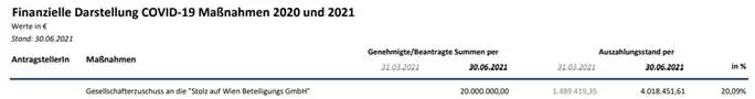 Der Auszug aus den Akten für den Finanzausschuss des Wiener Landtages vom 13.September beweist die fehlende Transparenz bei der "Stolz auf Wien Beteiligungs GmbH".