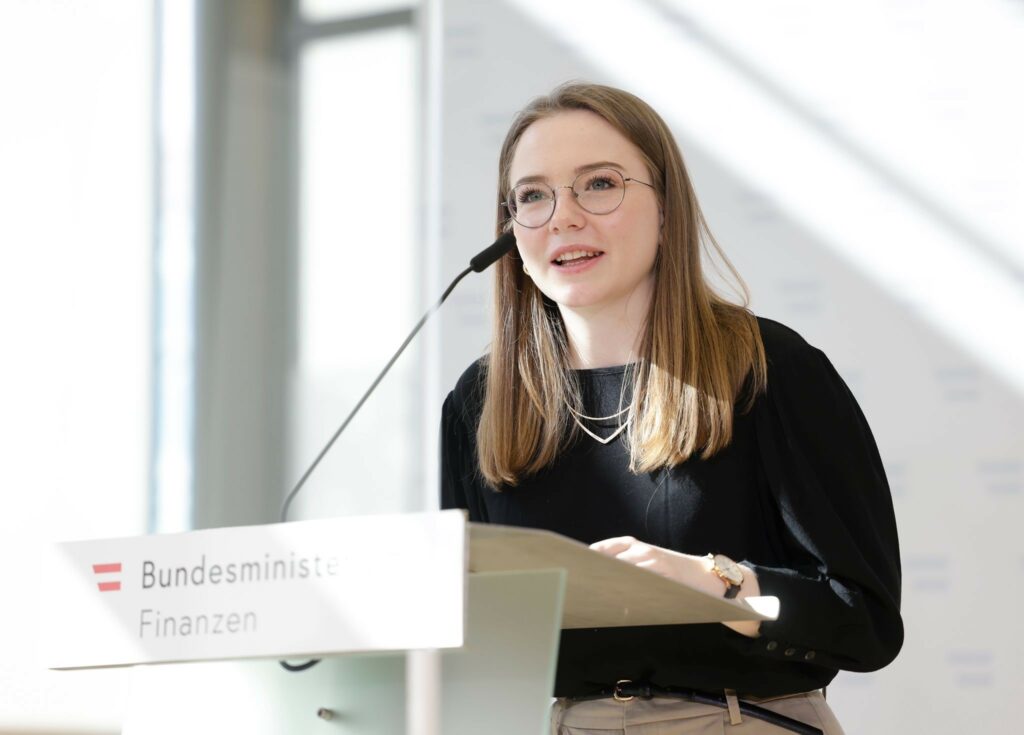 Bundesschulsprecherin Alexandra Bosek unterstützt die Teststrategie an Österreichs Schulen. Foto: BMF