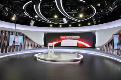 Das ORF-WM-Studio für Sport-Sendungen; Foto: ORF