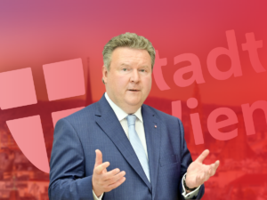 Schweigt nach wie vor zum milliardenschweren Desaster des Landesenergieversorgers Wien Energie: SPÖ-Bürgermeister Michael Ludwig. Fotos: wien.gv.at/ C.Jobst/PID; iStock.at/ Alexpoison