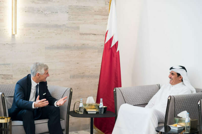 Ein weiteres Gespräch in Doha fand mit dem nationalen Sicherheitsberater Katars, Mohamed Bin Ahmed Al Mesned, statt. Foto: BMEIA/ Michael Gruber