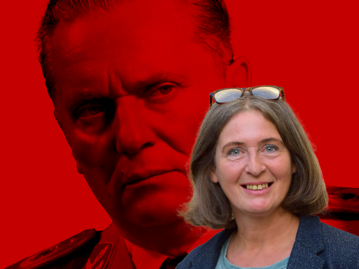 Elke Kahr bezeichnet den Ex-Jugoslawischen Diktator Tito als ihr "politisches Vorbild". - Foto: Foto: graz.at; Grafik: zur-Sache.at
