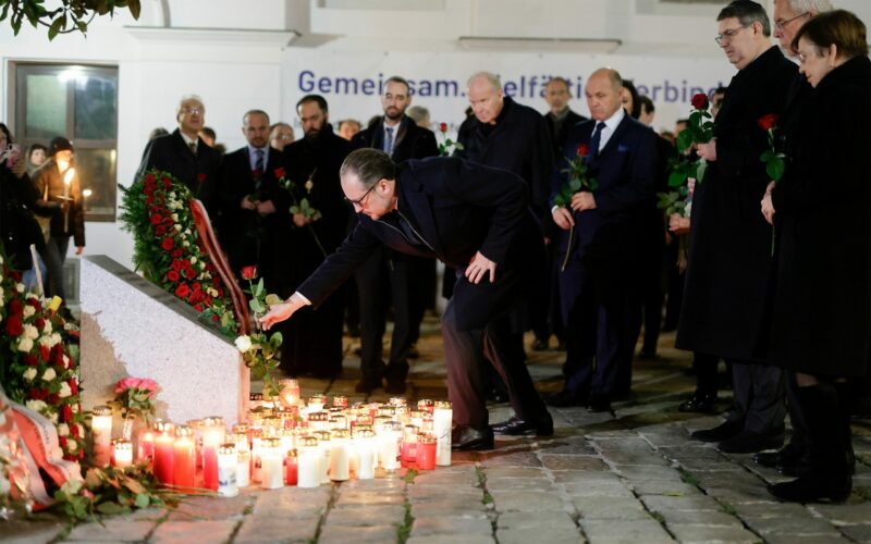 Bundeskanzler Schallenberg bei der Gedenkveranstaltung. Foto: BKA/ Andy Wenzel
