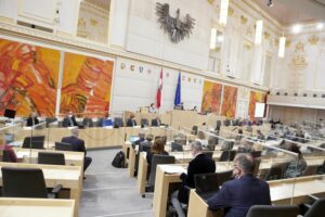 Rechtsstaat und Demokratie garantiert: Anhörung von Fachleuten vor dem Gesundheitsausschuss. Foto: Parlament / Thomas Topf