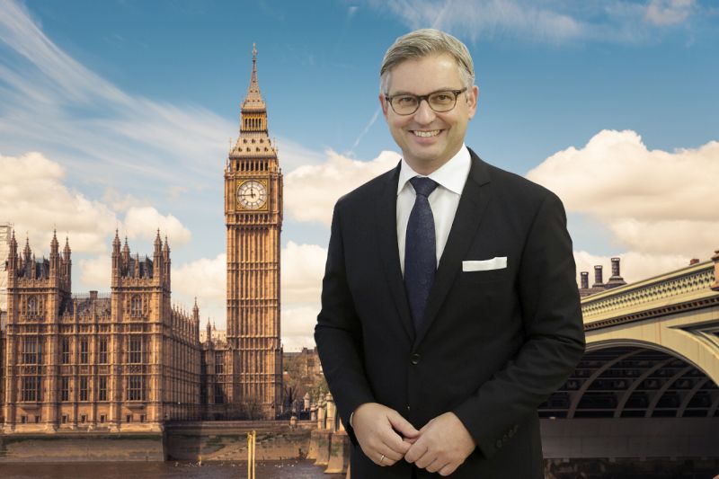 Finanzminister Magnus Brunner wirbt in London für Grüne Anleihen Foto: BKA / Andy Wenzel / iStock franckreporter