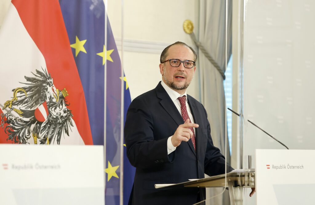 Mit Kritik und flammenden Plädoyer für Europa: Außenminister Alexander Schallenberg. Foto: BKA/Dragan Tatic Mit Kritik und flammenden Plädoyer für Europa: Außenminister Alexander Schallenberg. Foto: BKA/Dragan Tatic