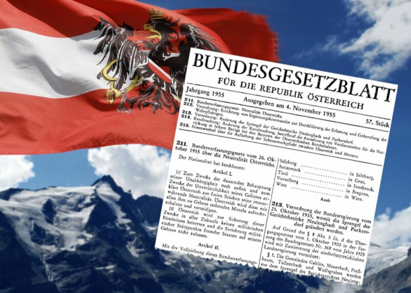 Österreich ist und bleibt neutral. Foto: iStock narvikk / Bundesverfassungsgesetz vom 26. Oktober 1955 über die Neutralität Österreichs. Österreich ist und bleibt neutral. Foto: iStock/narvikk - Bundesverfassungsgesetz vom 26. Oktober 1955 über die Neutralität Österreichs.