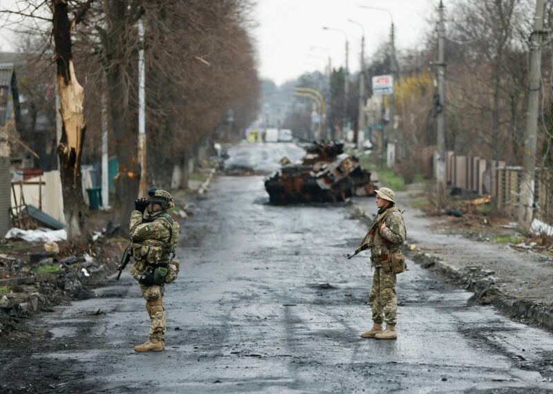 Zerstörungen in der Ukraine durch russische Invasion. Foto: Bka-Dragan Tatic