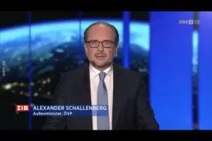 Wird sich vorbehalten, russische Botschaftsmitarbeiter aus Österreich auszuweisen. Außenminister Alexander Schallenberg. Foto: Screenshot / tvthek.orf.at