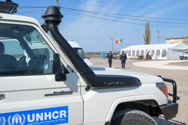 „Das United Nations High Commissioner for Refugees (UNHCR) unterstützt Moldau bei der Versorgung von Vertriebenen aus der Ukraine. Foto: Jürgen Makowecz