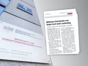 Faksimile: Kurier vom 26. April 2022, Foto: ÖVP / Florian Schrötter