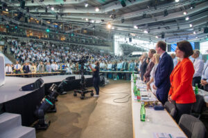 Der 37. ordentliche Landestag der Wiener Volkspartei fand in der Steffl-Arena in Donaustadt statt. Anwesend waren 1.500 Gäste. Foto: ÖVP Wien/Garima Smesnik
