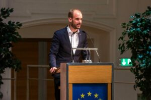 Staatssekretär für Digitalisierung Florian Tursky: Digitalisierung wird als ein Schlüssel zur Erreichung der Umweltziele der EU angesehen. Foto: Philipp Mairhofer