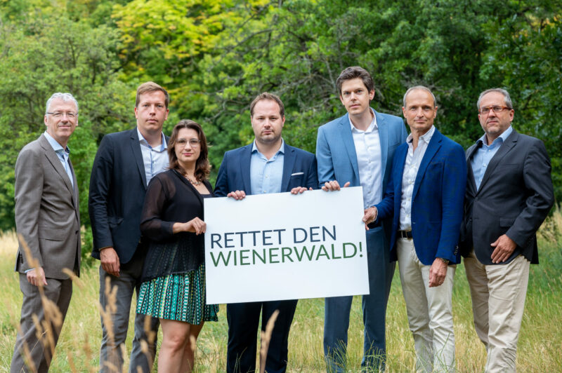 Die Initiative "Rettet den Wienerwald" ist eine parlamentarische Bürgerinitiative, initiiert von den ÖVP-Bezirksobleuten der an den Wienerwald grenzenden Bezirke. Foto: Louis Frycer