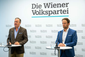 Die Wien Energie befindet sich in einer finanziellen Notlage. Nun melden sich der Klubobmann der Wiener Volkspartei, Markus Wölbitsch, und Landtagspräsident und Finanzsprecher Manfred Juraczka zu Wort. Foto: Wiener Volkspartei / Rainer Eckharter