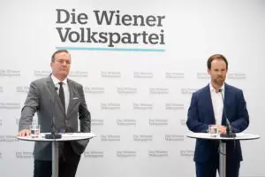 Laut der Wiener Volkspartei weite sich der Skandal um die Causa Wien Energie aus. "Die Stadt Wien kontrolliert sich am liebsten selbst", so Finanzsprecher Manfred Juraczka bei einer Pressekonferenz. Das zeige sich am Aufsichtsrat der Wien Energie. Foto: ÖVP Wien