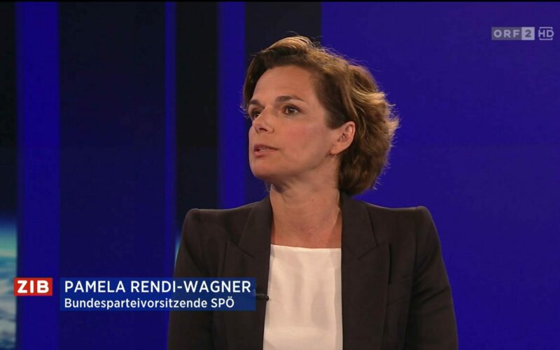 Konnte keine Antworten liefern. SPÖ-Chefin Pamela-Rendi-Wagner in der ZIB2 am Montagabend. Foto: Screenshot tvthek.orf.at