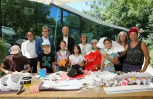 Zum 20. Mal findet in Innsbruck die Kinder-Sommer-Uni statt. Diese bietet Kindern und Jugendlichen in den Sommerferien spannende und abwechslungsreiche Angebote im Bereich der Wissenschaft und Forschung. Am Mittwoch kam Bildungsminister Polaschek zu Besuch. Foto: Christian Flatz