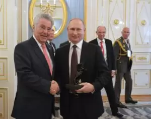 Bundespräsident Heinz Fischer bei einem Besuch im Krem im April 2016. Foto: imagoimages/TASS