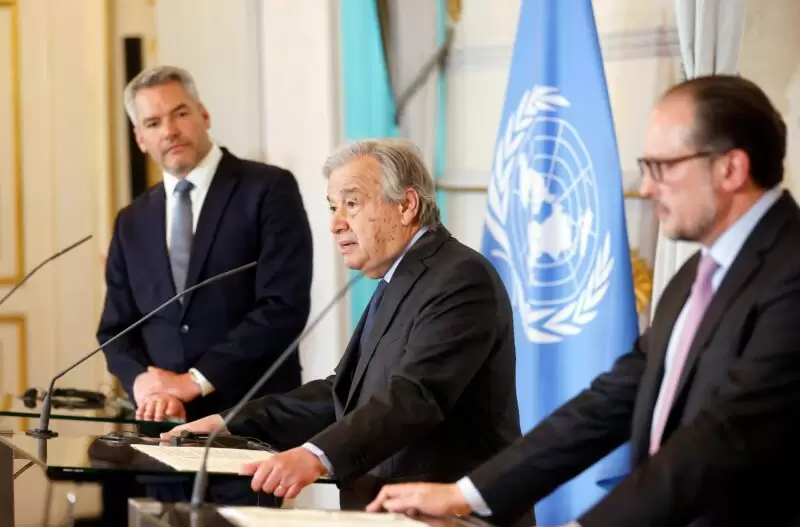 Österreich ist als einer der UNO-Standorte ein wichtiger Partner der Vereinten Nationen. Bei der Generalversammlung in New York steht auch ein Gespräch mit UN-Generalsekretär Guterres auf dem Programm. Im Mai war er bereits in Wien zu Gast. Foto: BKA / Dragan Tatic.