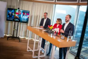 Mario Gerber, Susanne Kraus-Winkler, Florian Tursky: Offensive für Digitalisierung im österreichischen Tourismus. Foto: Fischler