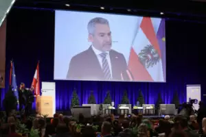 Bundeskanzler Karl Nehammer: Schutz der Außengrenzen, Sicherheit in der Energieversorgung. Foto: Pressefoto Neumayr