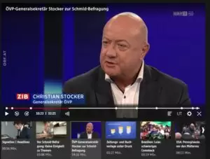 Klare Worte, gegen vorschnelle Urteile, für Fragerecht der Abgeordneten: ÖVP-Generalsekretär Christian Stocker. Screenshot Zur-Sache.