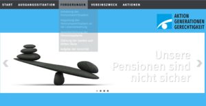 Information zu Generationen-Gerechtigkeit: http://www.gerechte-pensionen.at/de/ausgangssituation