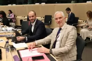 Mit einer Verordnung schafft die EU die rechtliche Grundlage dafür künftig digitale Ausweise EU-weit anzuerkennen. Im Europäischen Rat für Verkehr, Telekommunikation und Energie stellte daher Digitalisierungsstaatssekretär Florian Tursky das österreichische Modell vor. Österreich ist in Sachen E-Identität ein Vorreiter in der EU. Foto: Zahra Reismüller