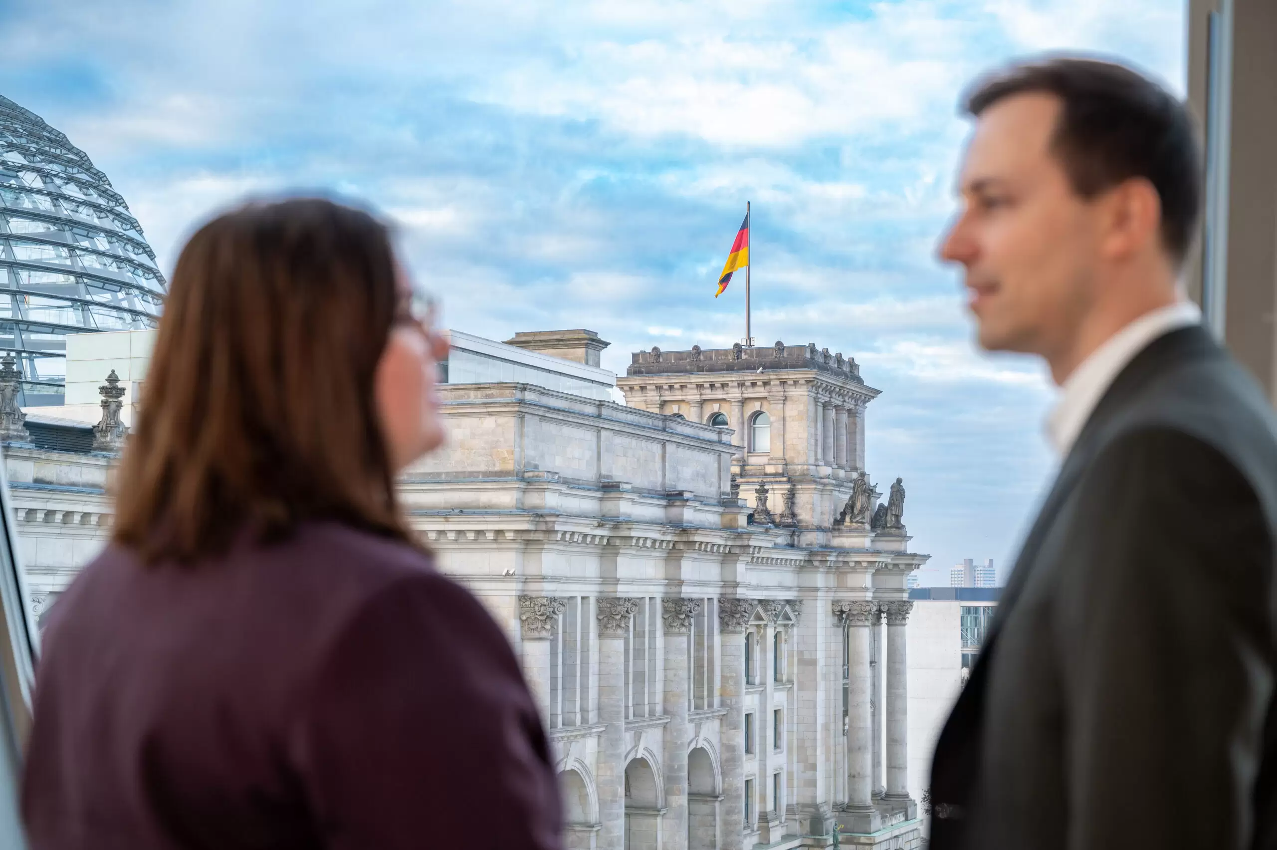Die ÖVP-Abgeordneten Carina Reiter und Nico Marchetti auf den Spuren der Ampel in Berlin. Foto: Frycer