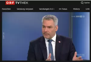 Bundeskanzler Karl Nehammer: Den Mittelstand stärken, Leistung muss sich lohnen. Bild: Screenshot/ORF