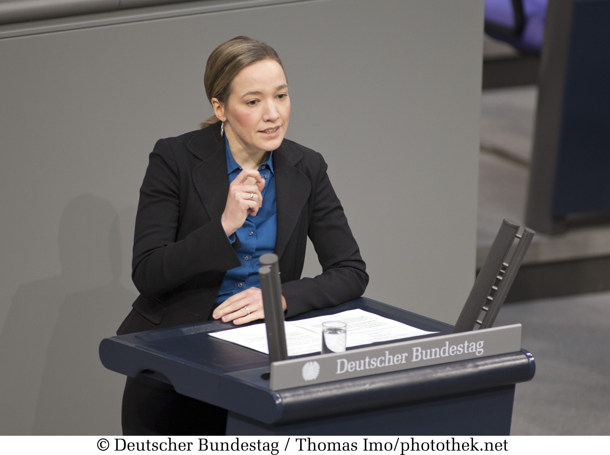 Kristina Schröder (CDU), Deutschlands Familienministerin 2009-2013, spricht in Wien über Klimaschutz und Wirtschaft. Foto: Thomas Ivo/photothek.net