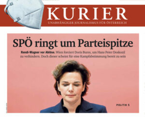 Der Kurier berichtete am Dienstag über eine erneute Personaldebatte in der SPÖ. Foto: Screenshot Kurier/Zur-Sache