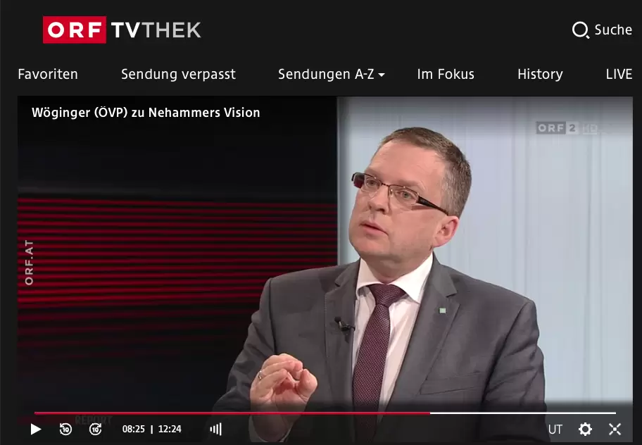 ÖVP-Klubchef August Wöginger: Die Regierung arbeitet bis 2024 an Themen und Projekten. Foto: Screenshot/ORF