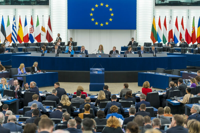Tag der Abstimmungen über Klimaschutz im Europäischen Parlament in Straßburg: Verabschiedet wurde das Paket Fit-for-55. Foto: EP