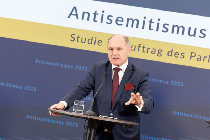 Maßnahmen gegen Antisemitismus sind erforderlich und stärken die Demokratie: Nationalratspräsident Wolfgang Sobotka Foto: Anna Rauchenberger