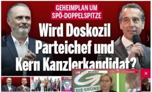 SPÖ-Vorsitzende Pamela Rendi-Wagner geht mit der geringsten Anzahl an Unterstützungserklärungen in die Wahl einer neuen Führung der SPÖ. LH Peter Doskozil ist ihr Herausforderer, eventuell unterstützt von Rendi-Wagners Mentor Christian Kern. Foto: Screenshot: oe24.at