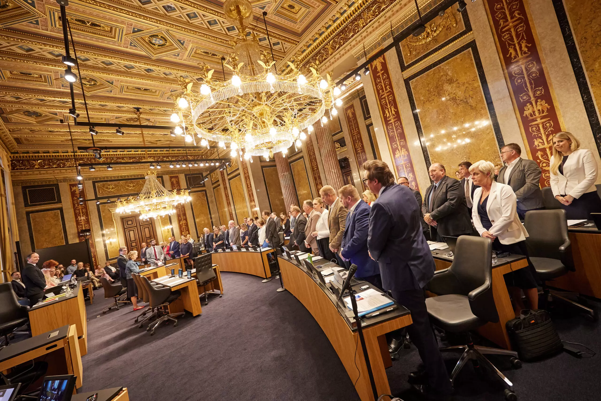 Die 955. Sitzung des Bundesrates stand ganz unter dem Motto "Energiebewusste Schulen". Foto: Parlamentsdirektion/Thomas Topf
