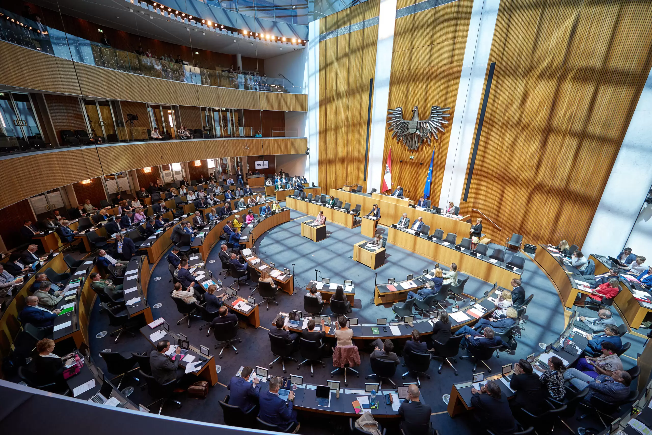 Die letzten Sitzungen des Nationalrates vor der Sommerpause finden diese Woche statt. Foto: Topf/Parlamentsdirektion