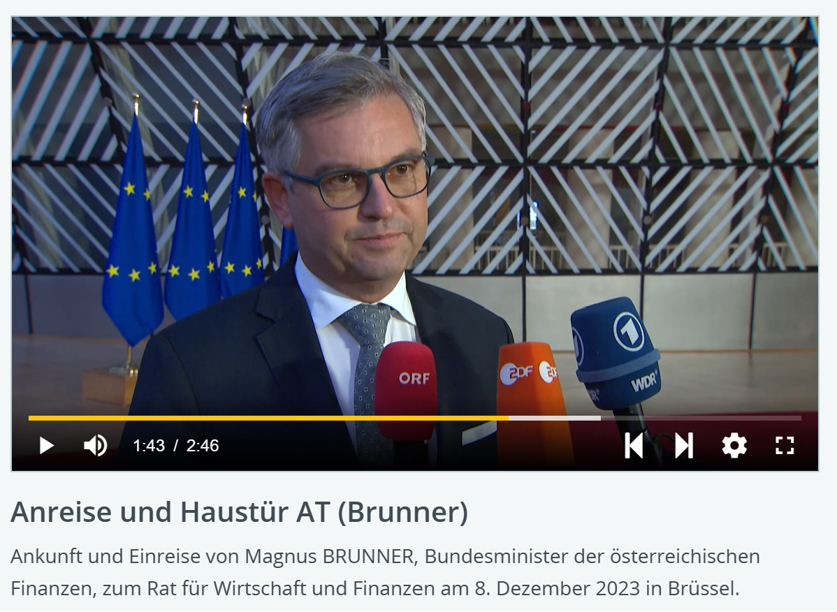 Annäherung, weitere Beratungen nötig: Finanzminister Magnus Brunner