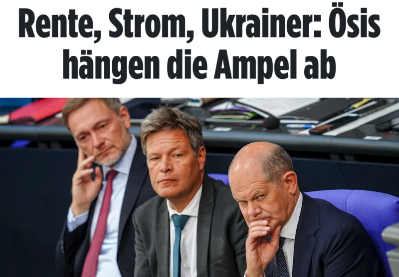 Die deutsche Bild-Zeitung blickt nach Österreich und kritisiert die Ampel-Koalition in Berlin. Foto: Screenshot bild.de/Zur-Sache