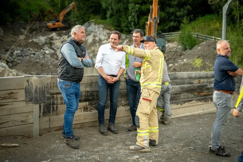 Budget für Katastrophenschutz: Landwirtschaftsminister Norbert Totschnig am Arlberg. Foto: Baumann