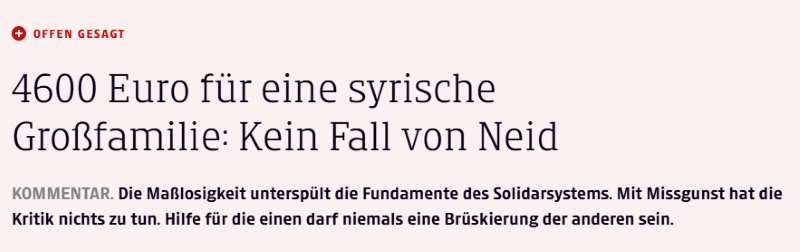 Solidarisches Sozialsystem nicht überfordern: Hubert Patterer in der Kleinen Zeitung