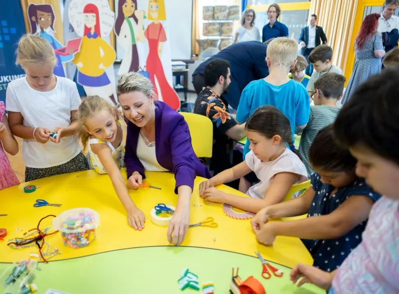 Sprachstandfeststellung beim Übergang vom Kindergarten in die Volksschule (Raab beim MINT-Tag): Foto: Andy Wenzel