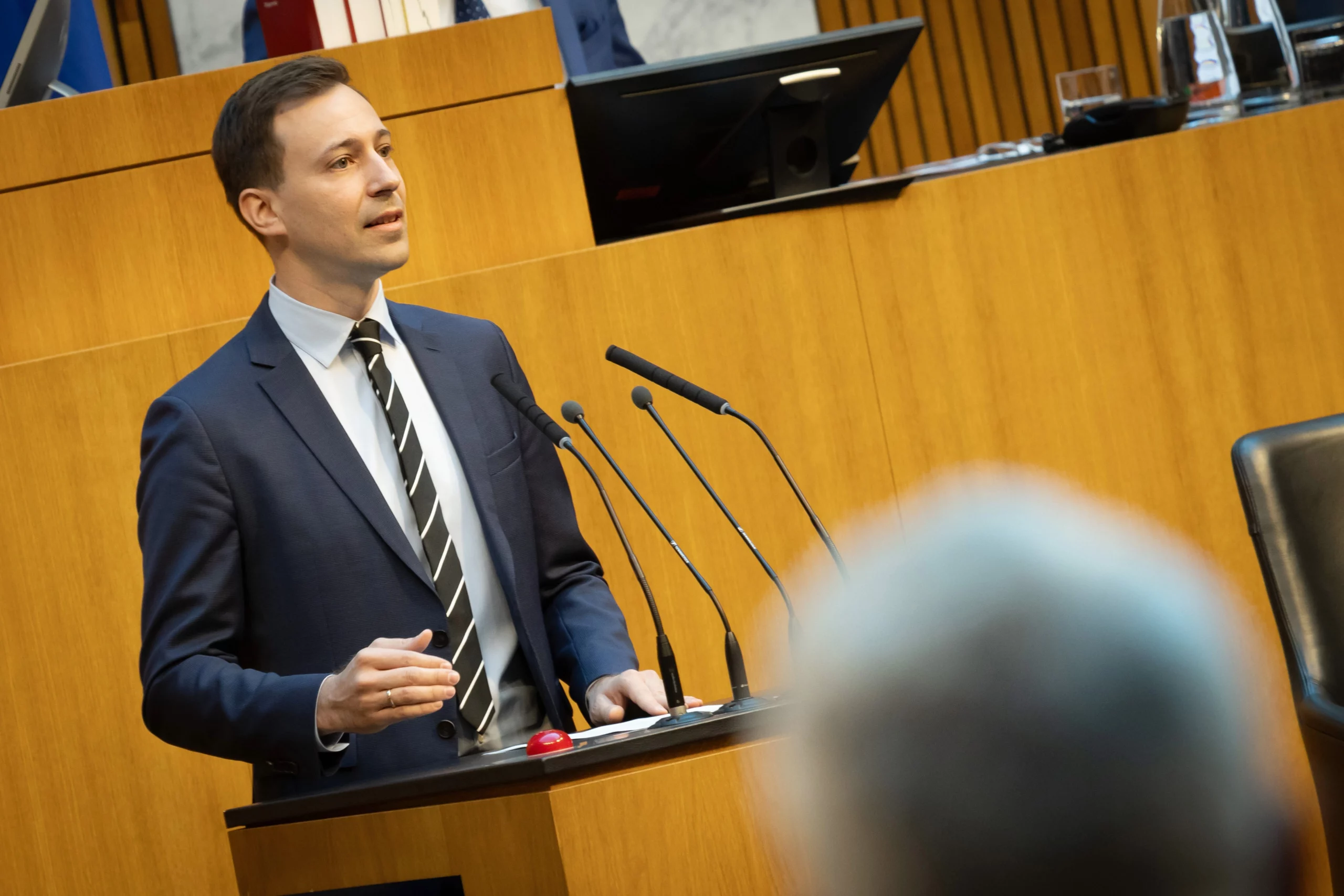 Marchetti sorgt für Klarstellungen zur Wortwahl und zur Vorsitzführung im Plenum ...